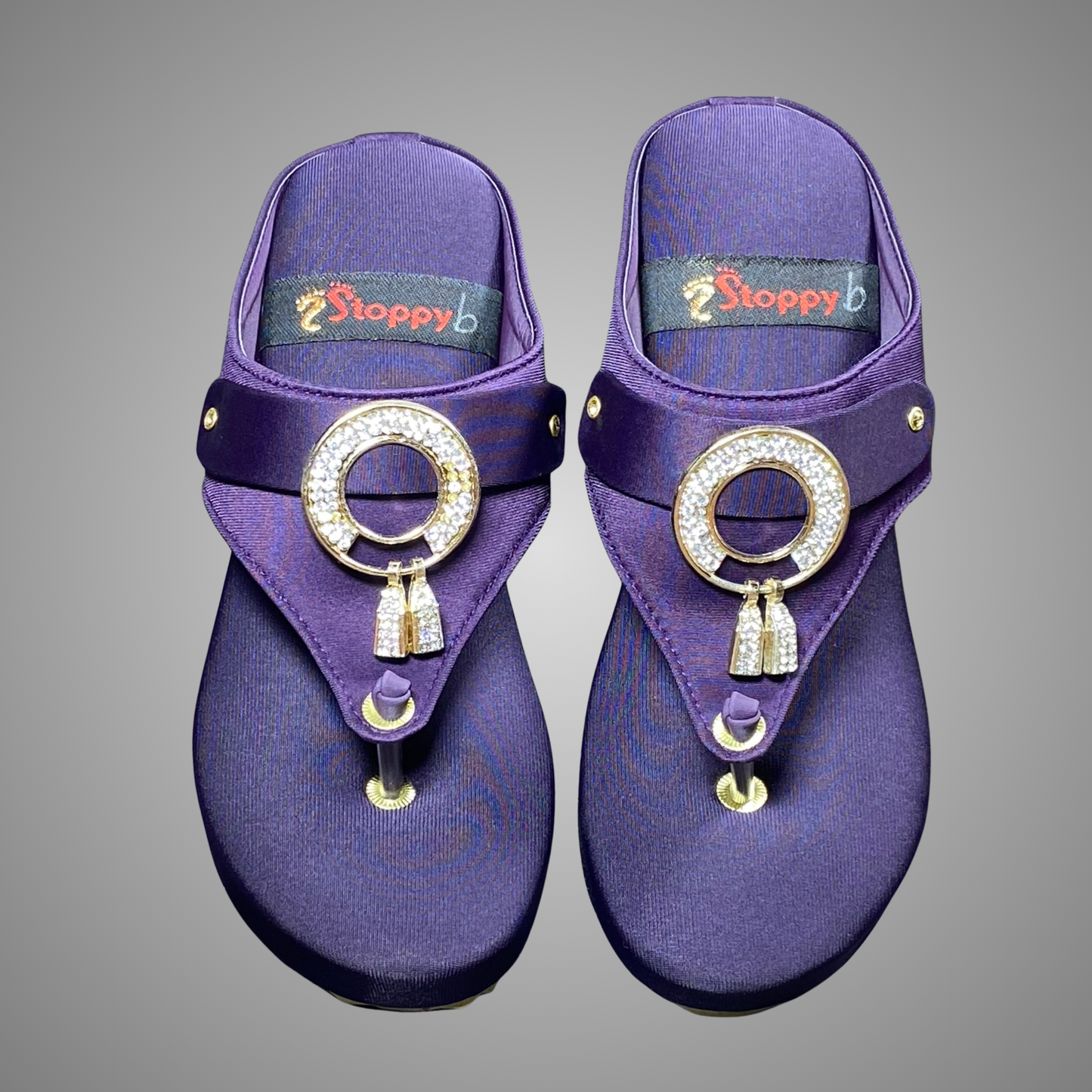 Wedge Sole Fancy Chappal with Ring Detail