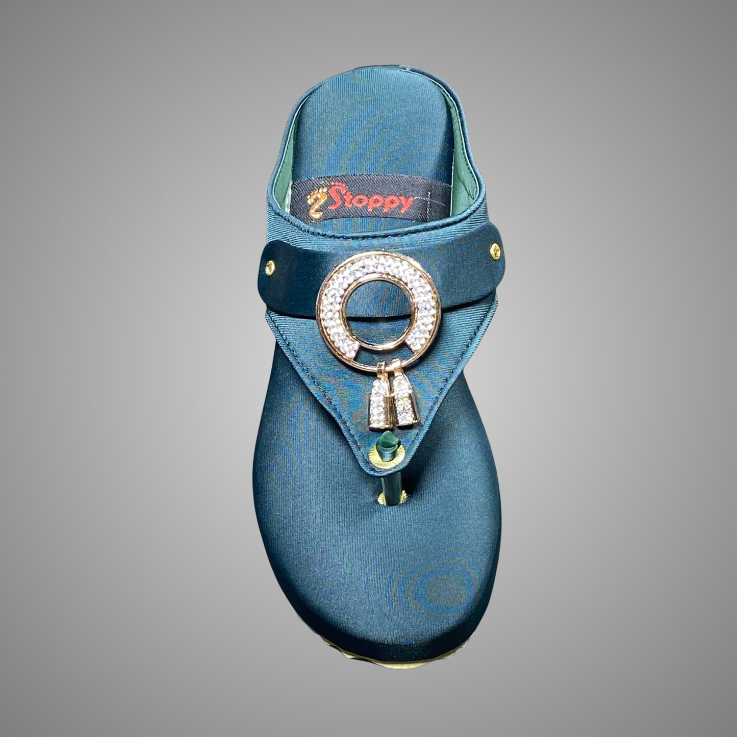 Wedge Sole Fancy Chappal with Ring Detail