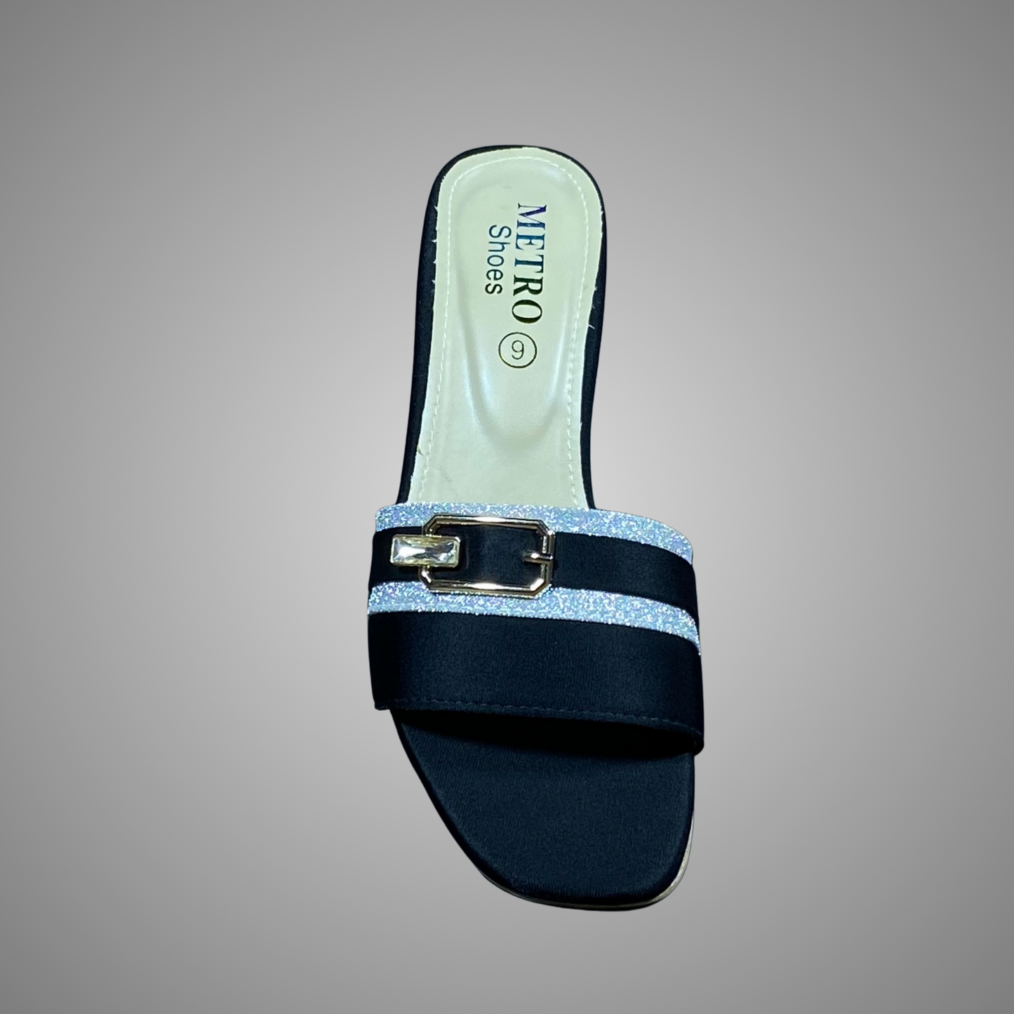 Mid Heel Slip-On Chappal with Buckle Strap