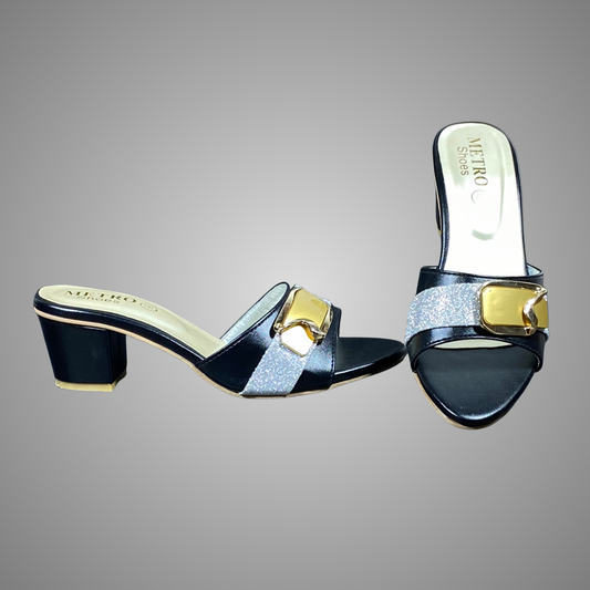 Low Block Heel Chappal