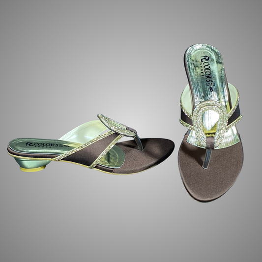 Kitten Heel Fancy Chappal