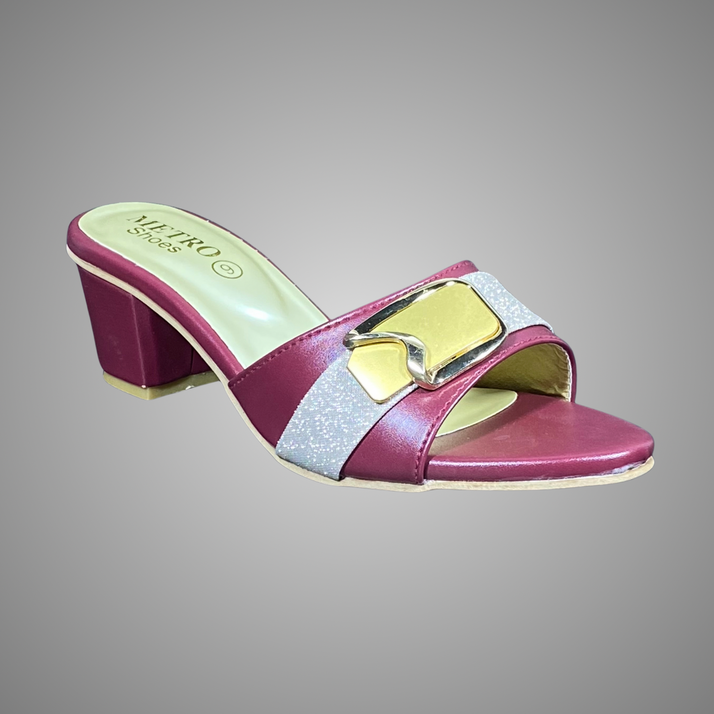 Low Block Heel Chappal
