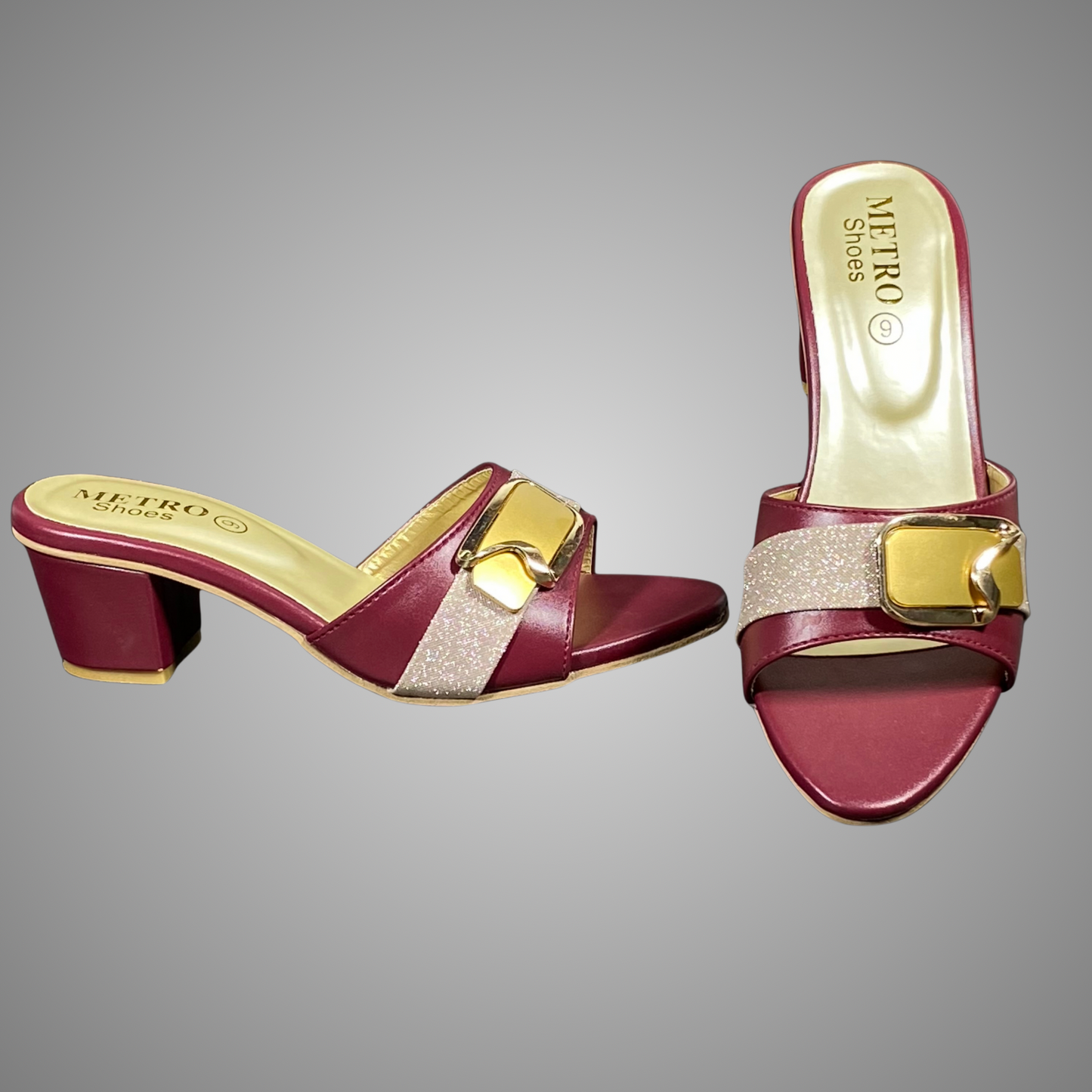 Low Block Heel Chappal