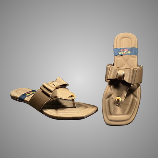 Bow Style Flat Chappal