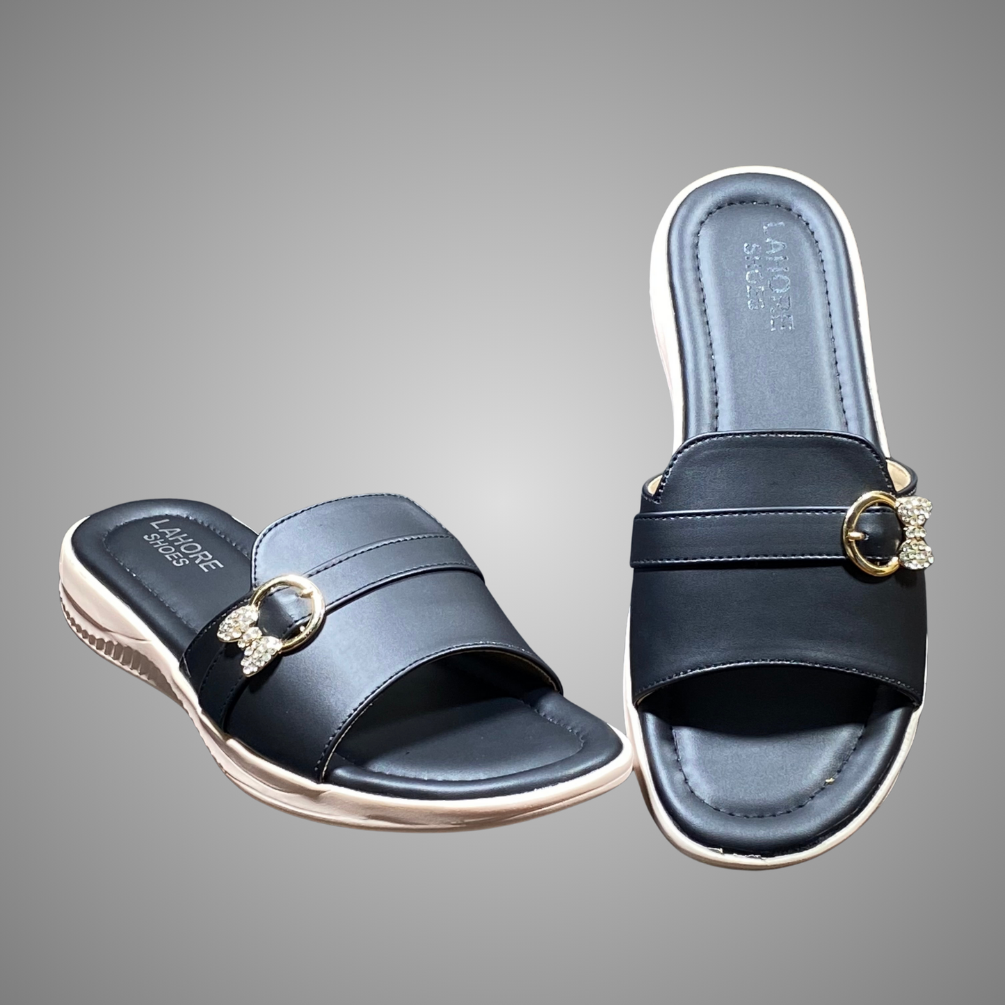 Casual Flat Chappal with Buckle Detail