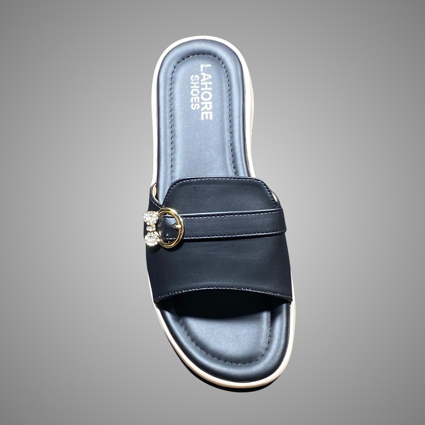 Casual Flat Chappal with Buckle Detail