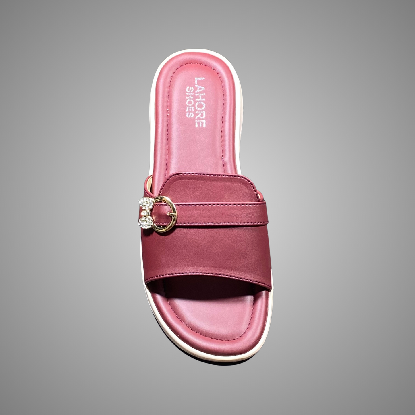 Casual Flat Chappal with Buckle Detail