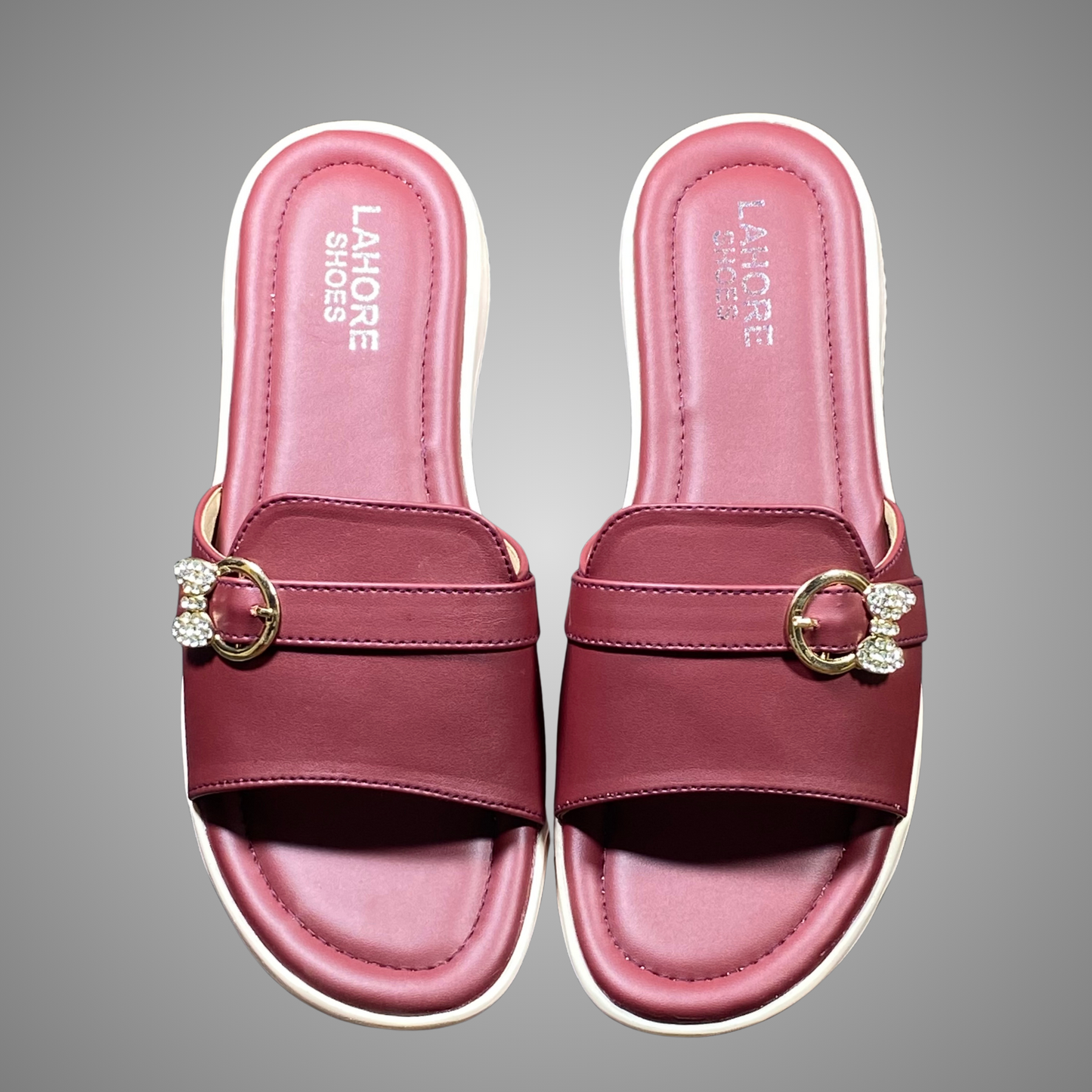 Casual Flat Chappal with Buckle Detail