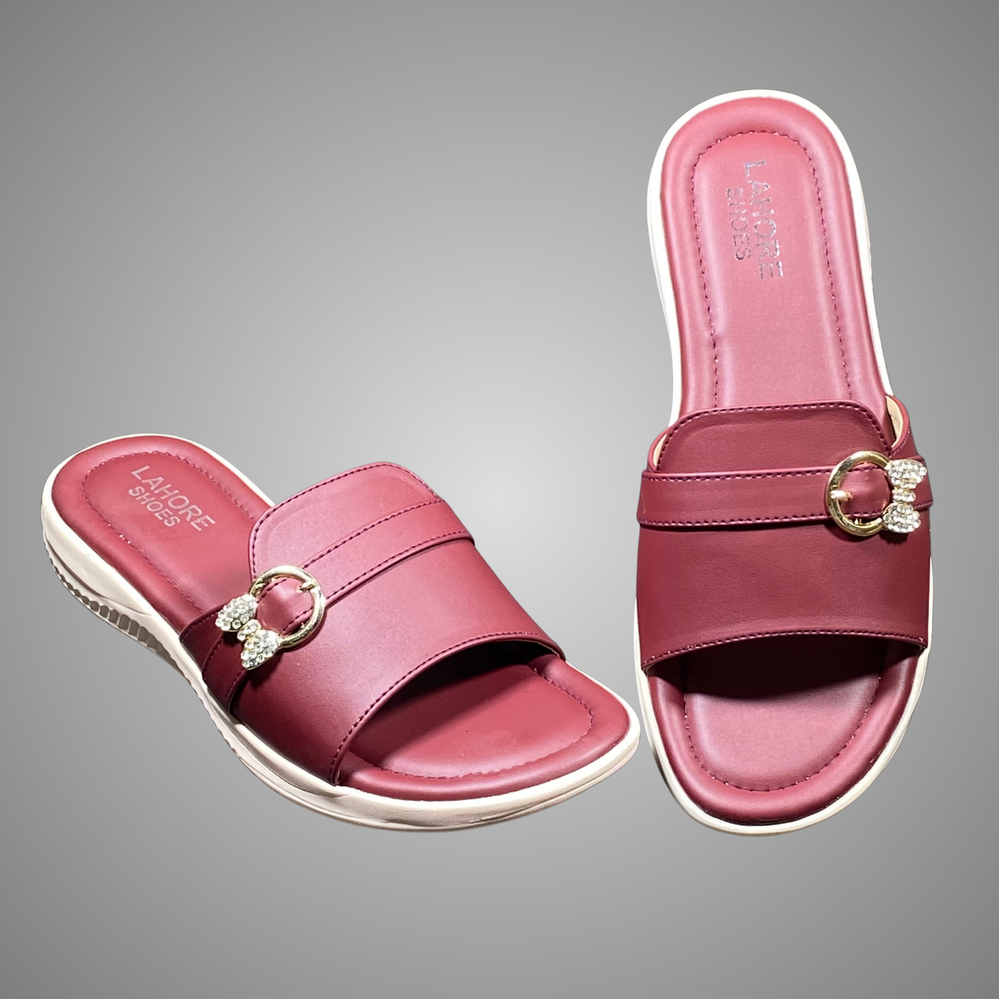 Casual Flat Chappal with Buckle Detail