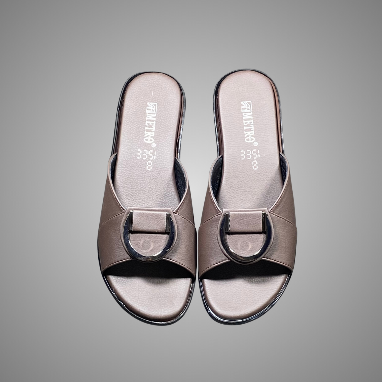 Flat Casual Chappal with Buckle Design